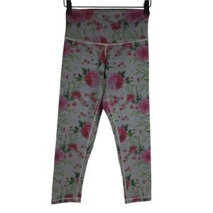 DYI Floral Cropped 7/8 Pants, small